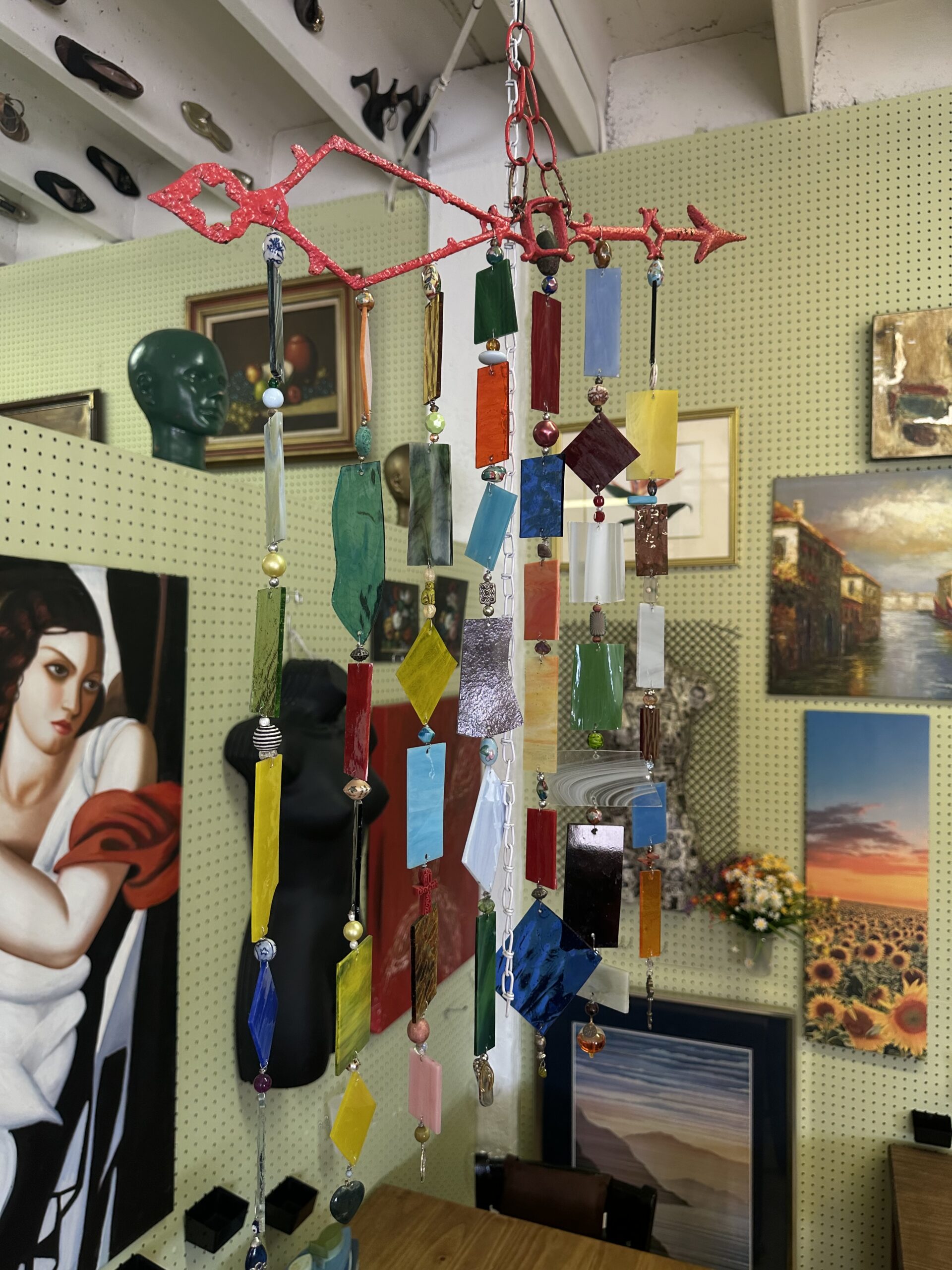 Stained Glass Wind Chime 